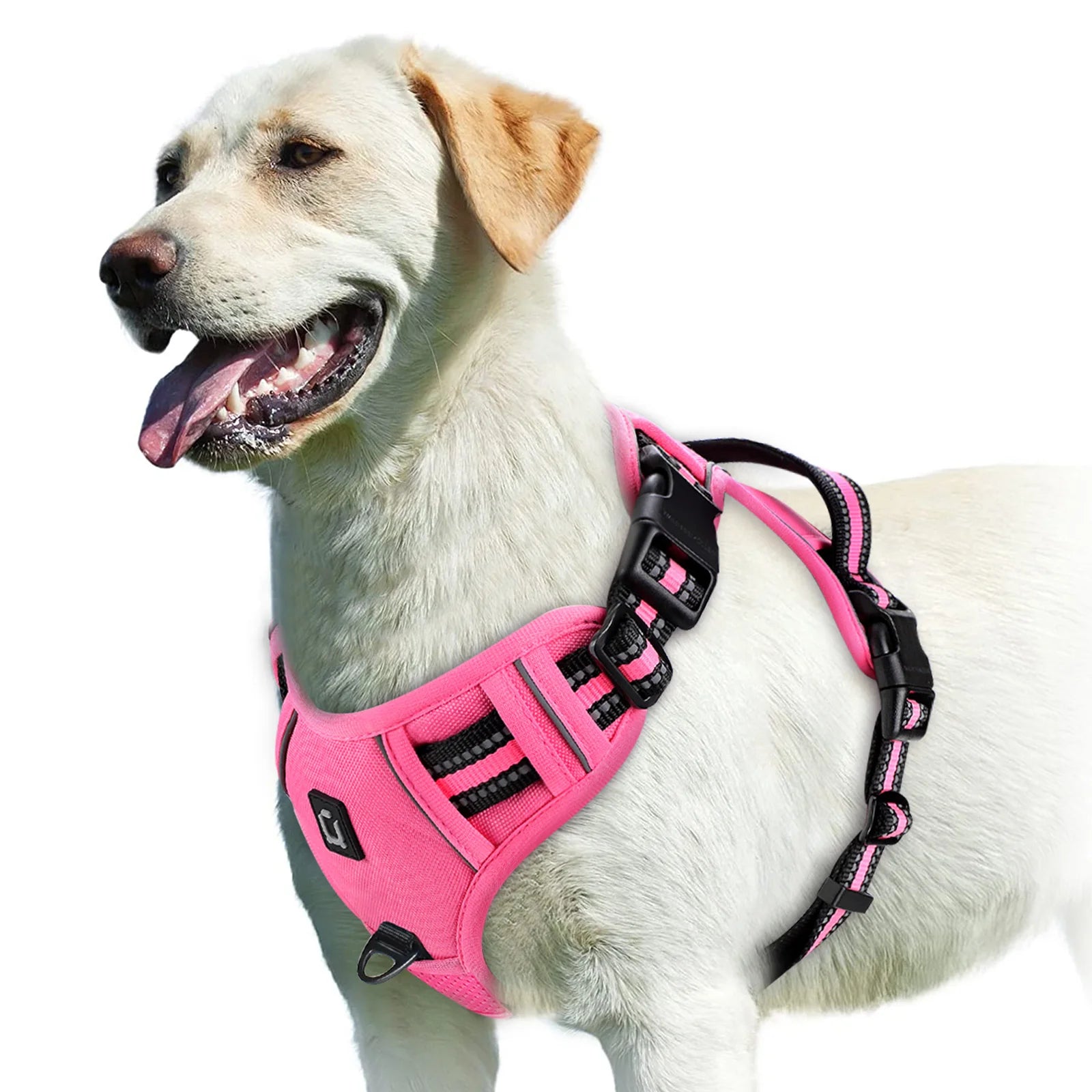 No Pull Dog Harness – Adjustable Soft Padded Pet Vest with Easy Control Handle, Reflective Breathable Dog Harness for Small, Medium & Large Dogs