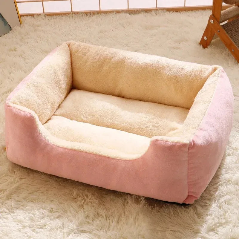 Cozy Pet Bed House for Cats & Dogs | Warm Winter Cushion Basket Habitat