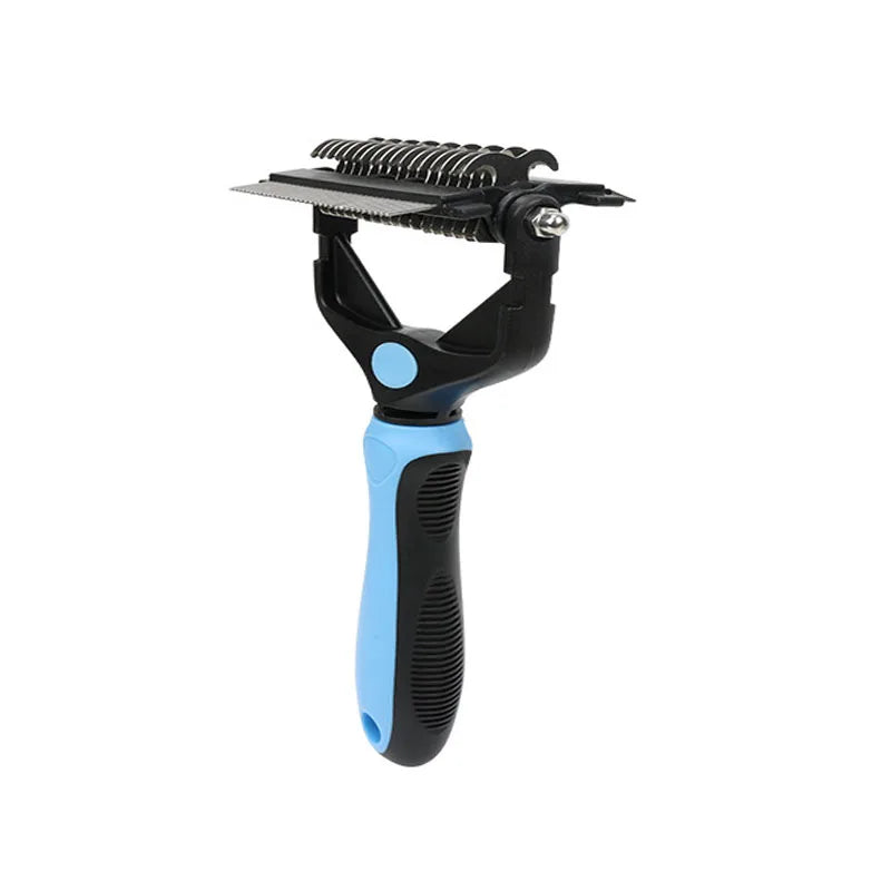 Hooral™ 3-in-1 Pet Deshedding Brush | Dog & Cat Hair Remover, Fur Knot Cutter & Grooming Comb.