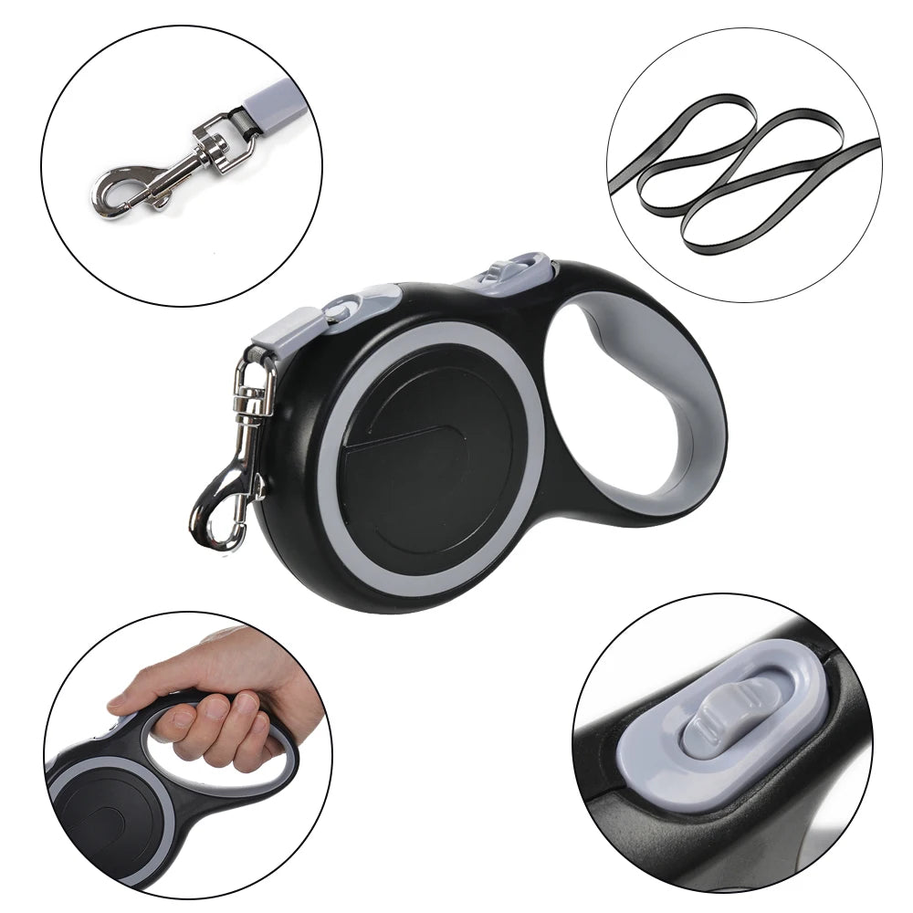 8M Retractable Dog Leash | Heavy-Duty Extendable Pet Training Lead for Small, Medium & Large Dogs.
